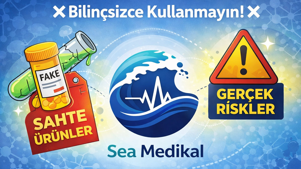 Sahte viagra ve sahte cialis ürünlerin sağlık açısından oluşturduğu ciddi riskleri gösteren bilgilendirici görsel